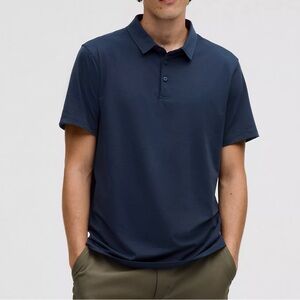NWOT Lululemon Evolution Short-Sleeve Polo Shirt Nautical Navy Blue Mens XXL